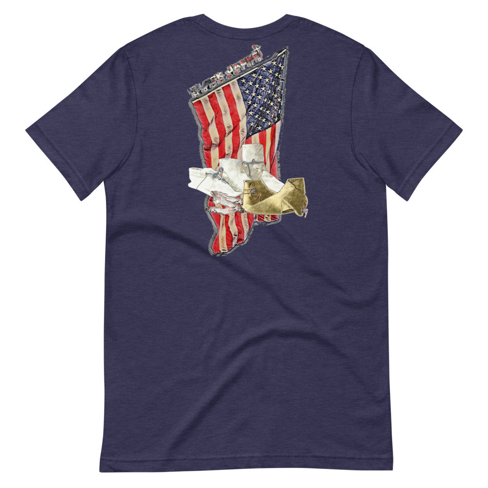 Big & Tall Distressed American Flag Tee