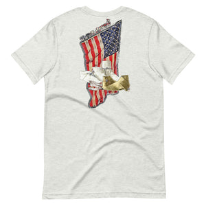 Big & Tall Distressed American Flag Tee