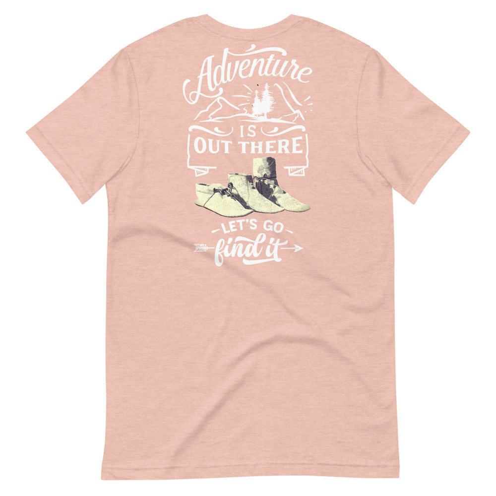Adventure Is Out There Tee, White Print