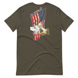 Big & Tall Distressed American Flag Tee