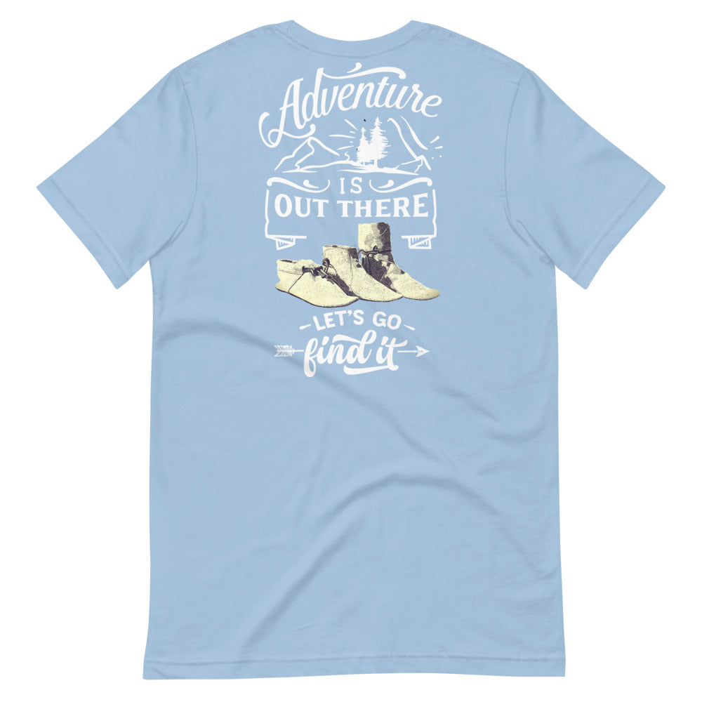 Big & Tall Adventure Is Out There Tee, White Print