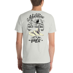 Adventure Is Out There Tee, Black Print