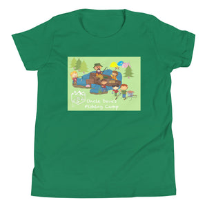 Uncle Dave's Fishing Camp Tee for Kids by Black Jacket Tackle Co. Red / S